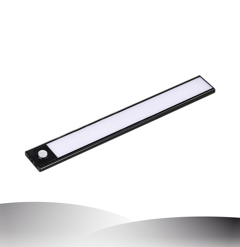 Luz Led armario 2.5W LED color negro 4000K IP20