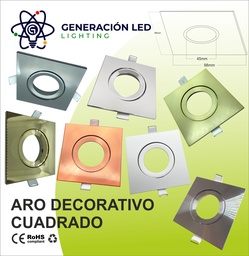 ARO DECORATIVO CUADRADO 98*98mm