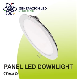 [LR2-22W] Panel Led circular empotrable 22W 6000k 1760Lm